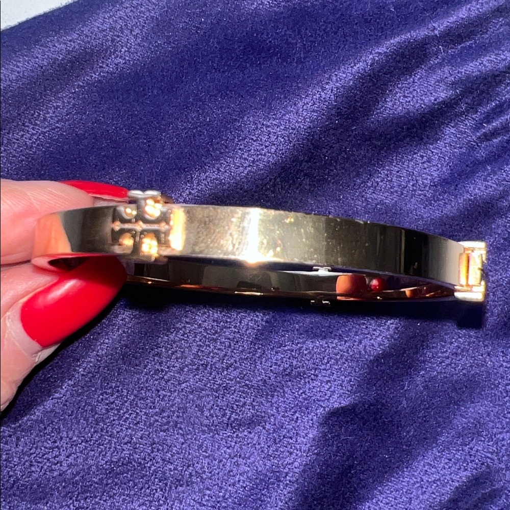 Tory Burch Rose Gold Bangle Bracelet